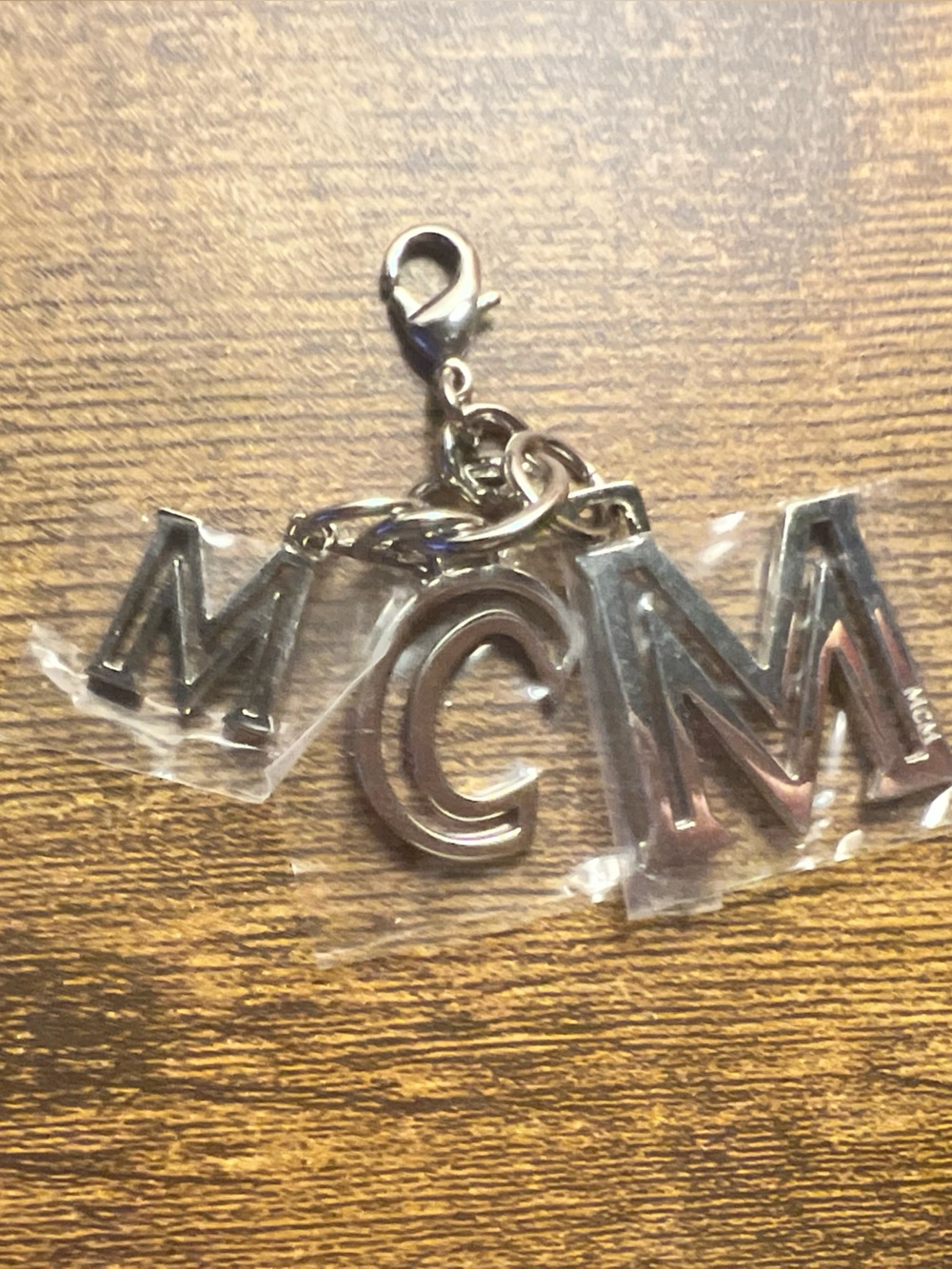 MCM Silver Letter Charm Keychain/Bag Charm with M C M Pendants NWOT